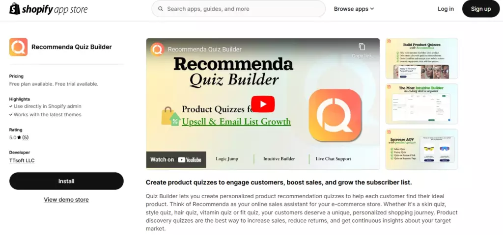 Recommenda-quiz-builder