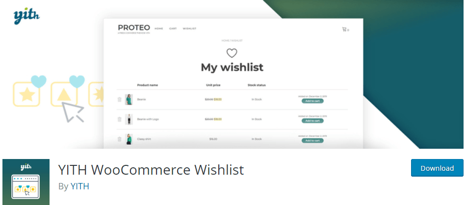 best-wishlist-plugins Yith WooCommerce Wishlist Plugin