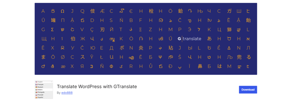 WordPress Gtranslate Plugin For Plugin Translation