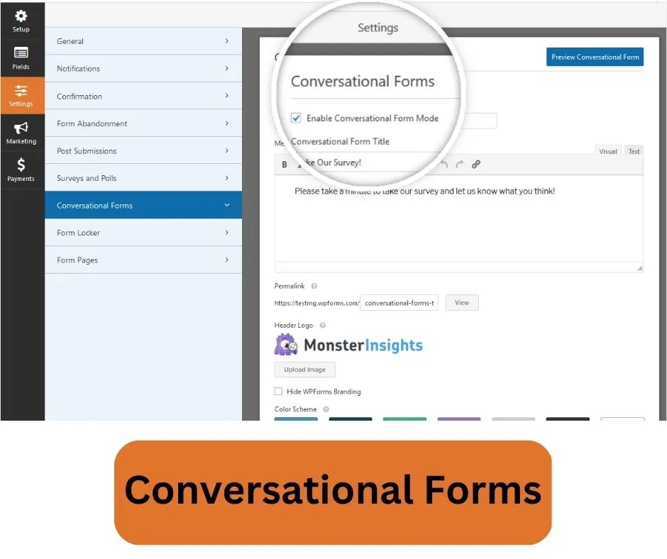 WPForms Conversational Forms