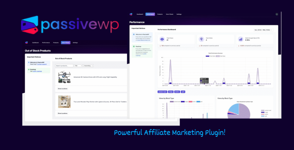PassiveWP Affiliate Marketing Plugin