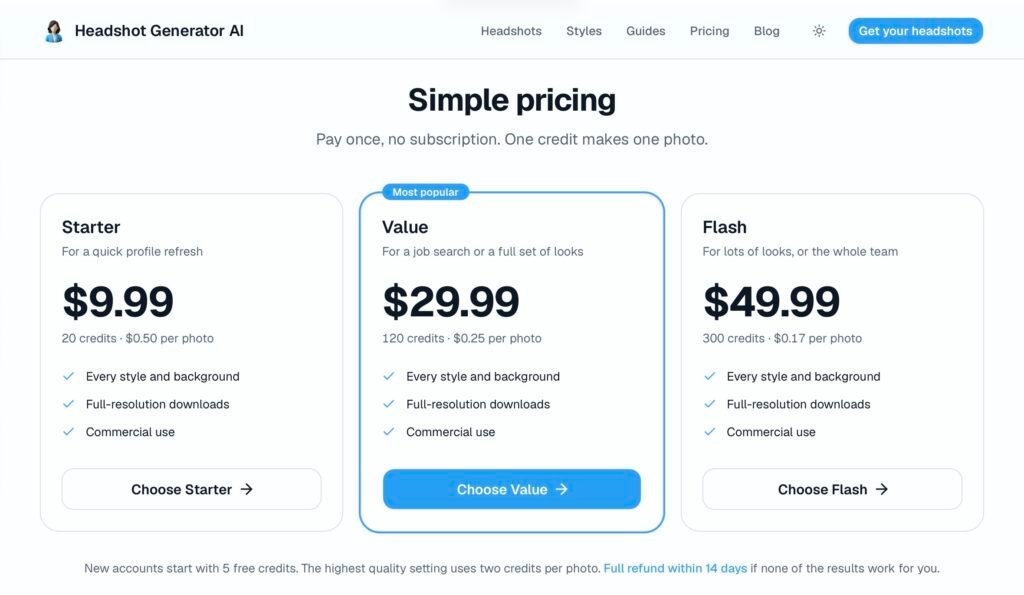 pricing