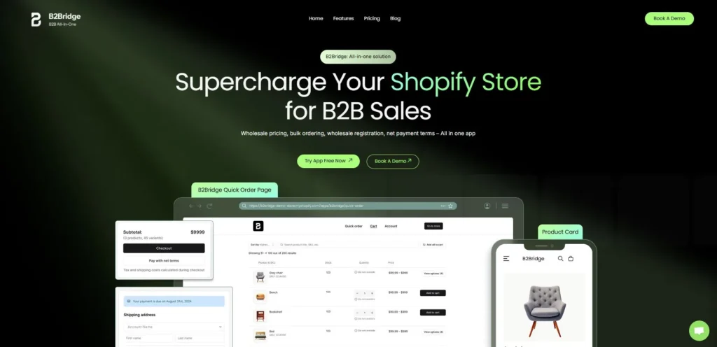 B2Bridge Homepage
