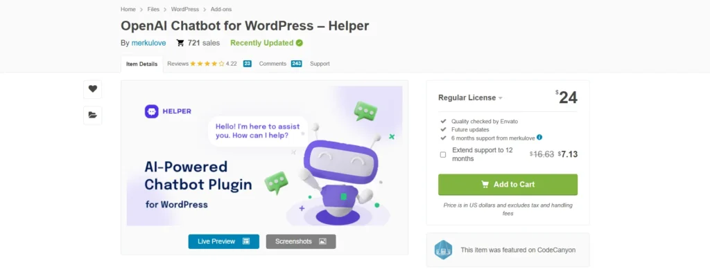 OpenAI Chatbot for WordPress - Helper