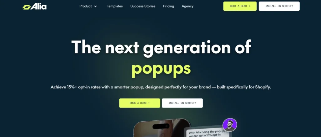 Alia Popup App Alia Popup App
