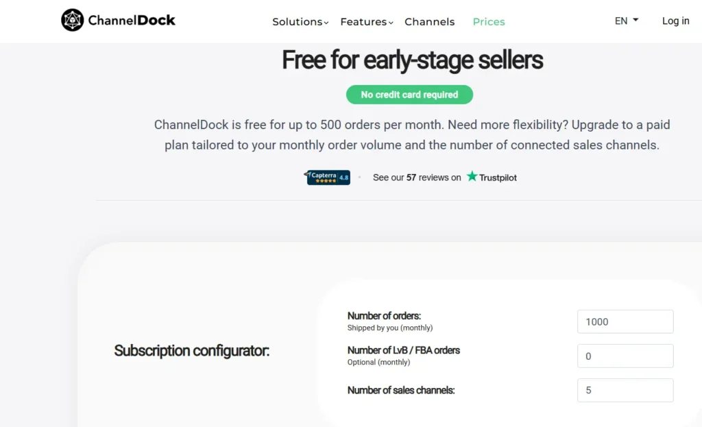 Pricing for ChannelDock Pricing for ChannelDock