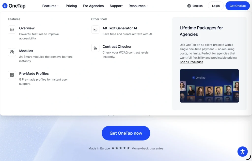OneTap Accessibility