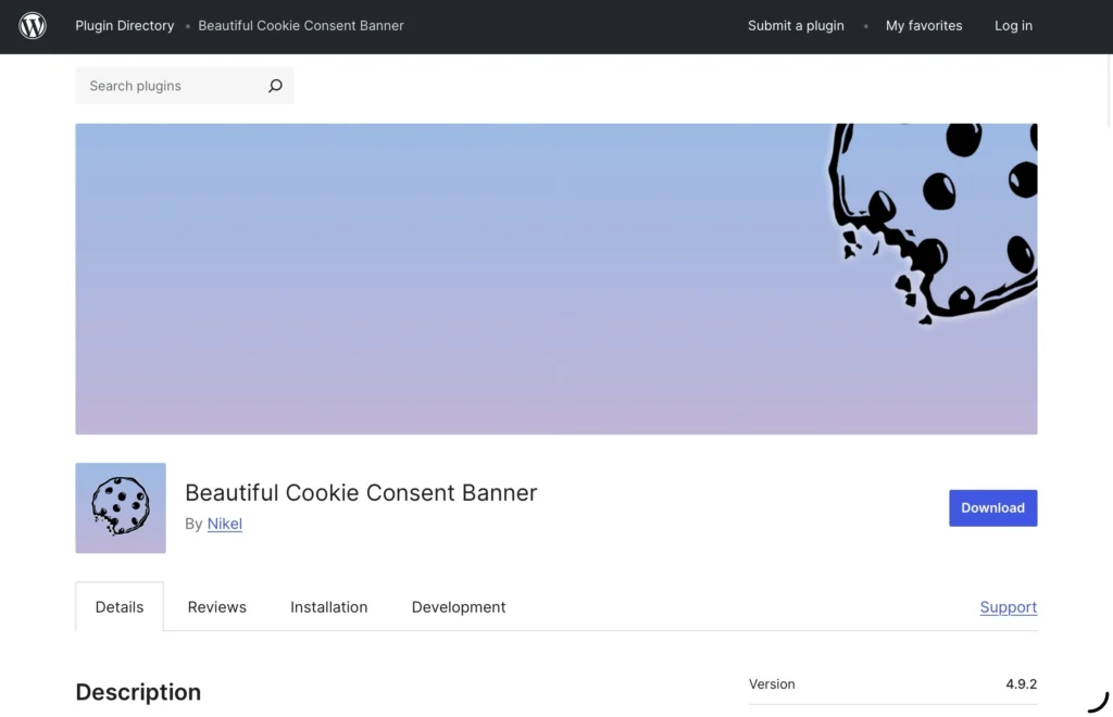 Beautiful Cookie Consent Banner