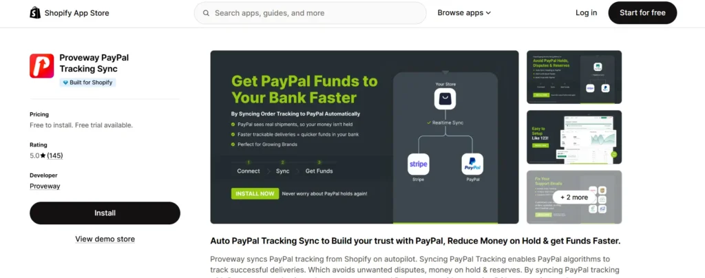 PayPal tracking