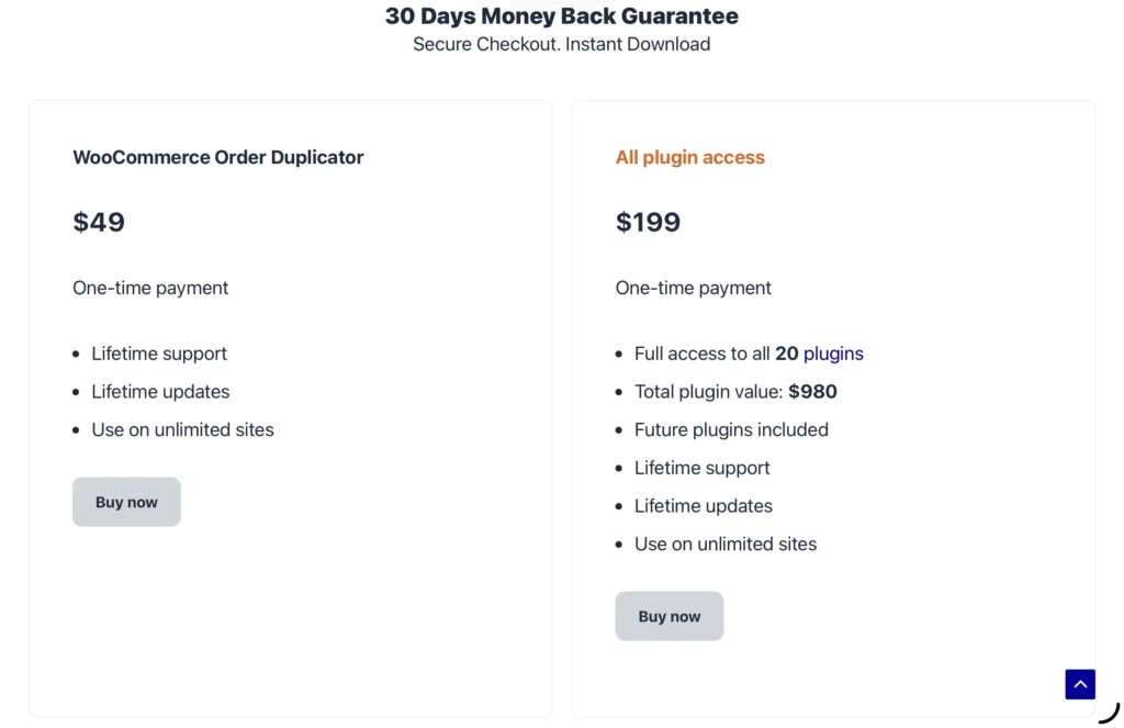 Order Duplicator Pricing