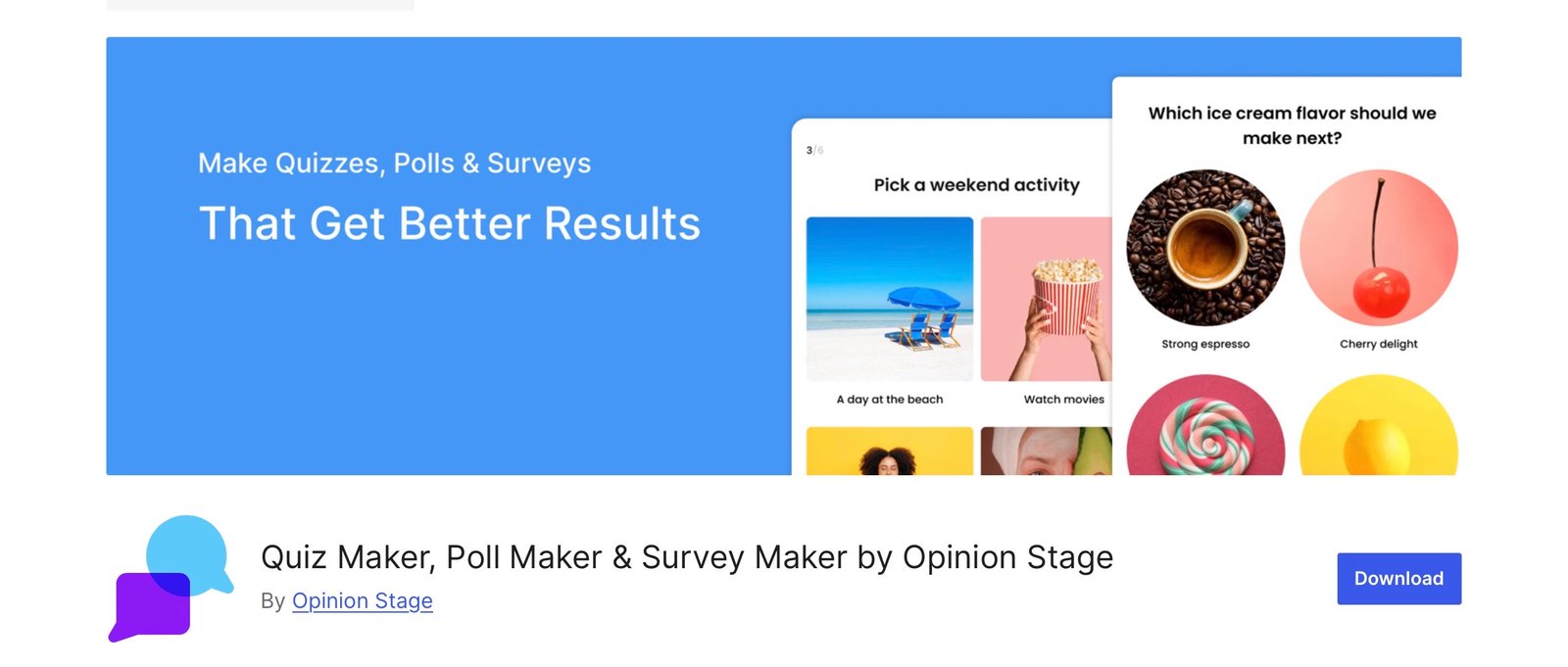 Opinion Stage Poll Maker