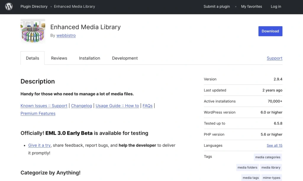 Enhanced Media Library