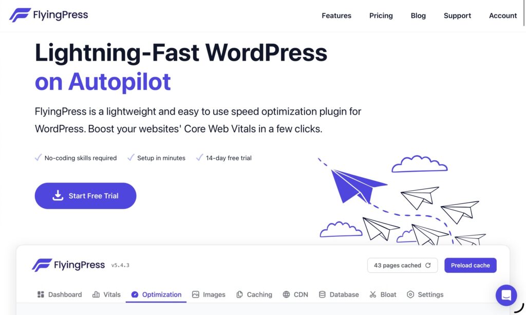 WordPress Cache Plugin FlyingPress
