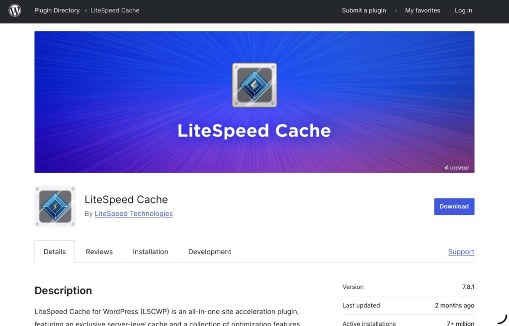 WordPress Cache LiteSpeed