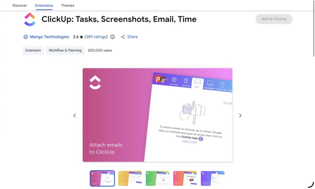 ClickUp chrome Extensions