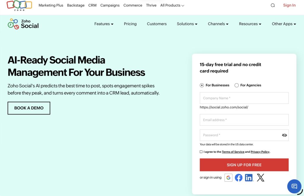 Zoho Social