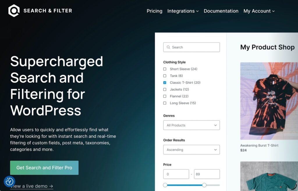 Search & Filter Main