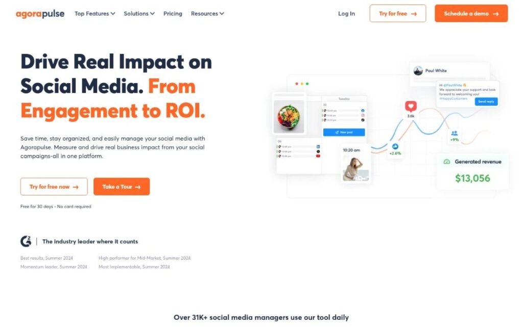 Hootsuite alternative Agorapulse
